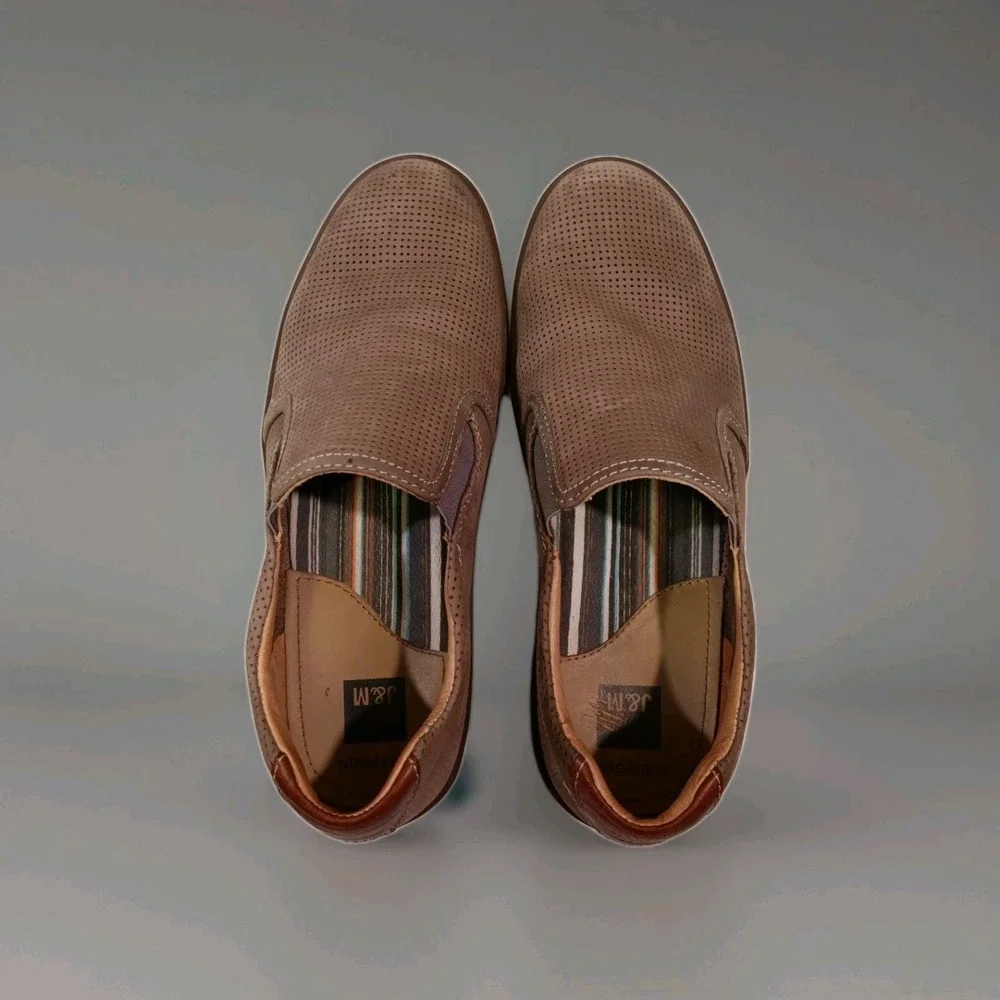 Used J&M‎ Johnston & Murphy Sheepskin Loafer Slip On 25-0619 Size Mens 9.5 M